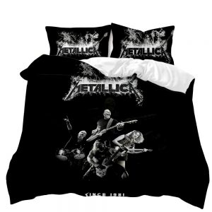 Metallica 3D Printed King Size Bed Duvet Cover Set